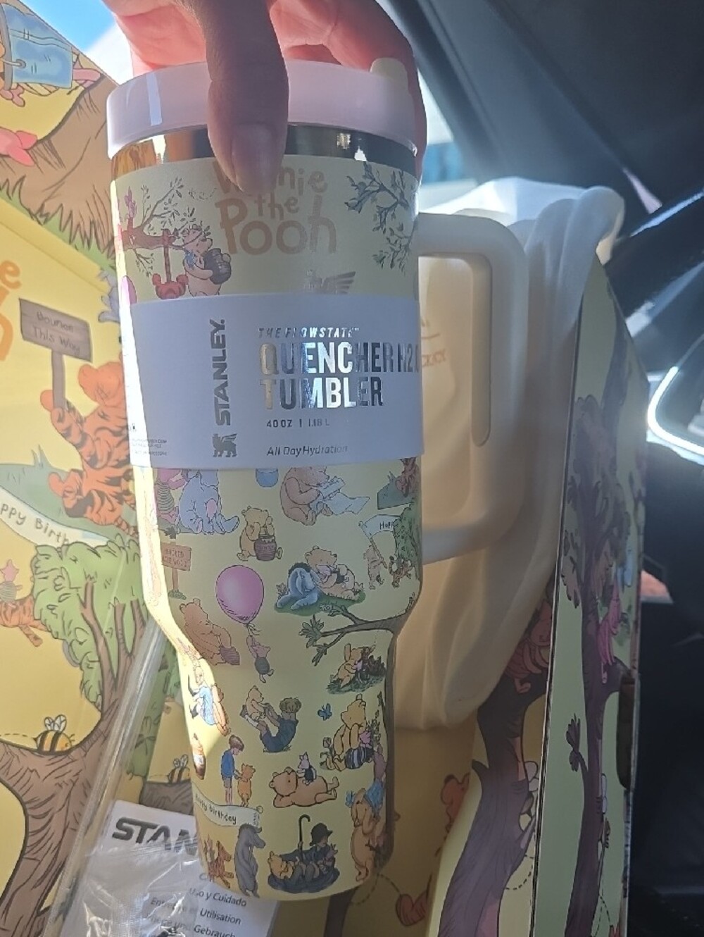 Stanley Winnie the Pooh Yellow Party Tin with Multicolor Characters